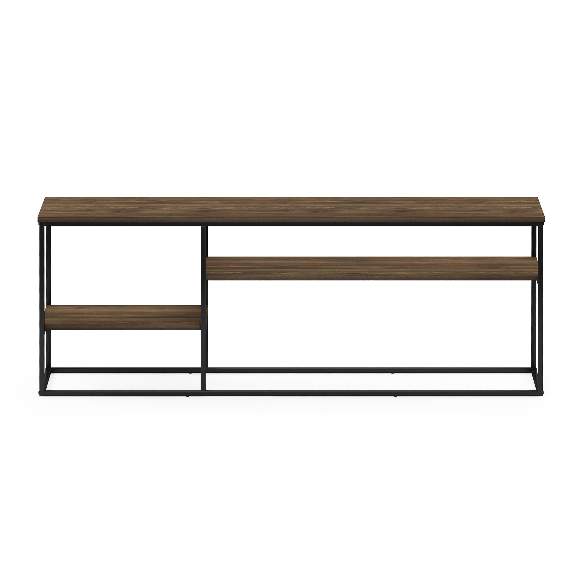 Alt View 2. Furinno - Moretti Modern Lifestyle TV Stand for TV up to 65 Inch - Columbia Walnut.