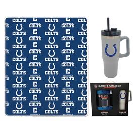 Pegasus - Indianapolis Colts 60" x 70" Logo Blanket and 30oz Stainless Steel Tumbler Combo - Multicolor