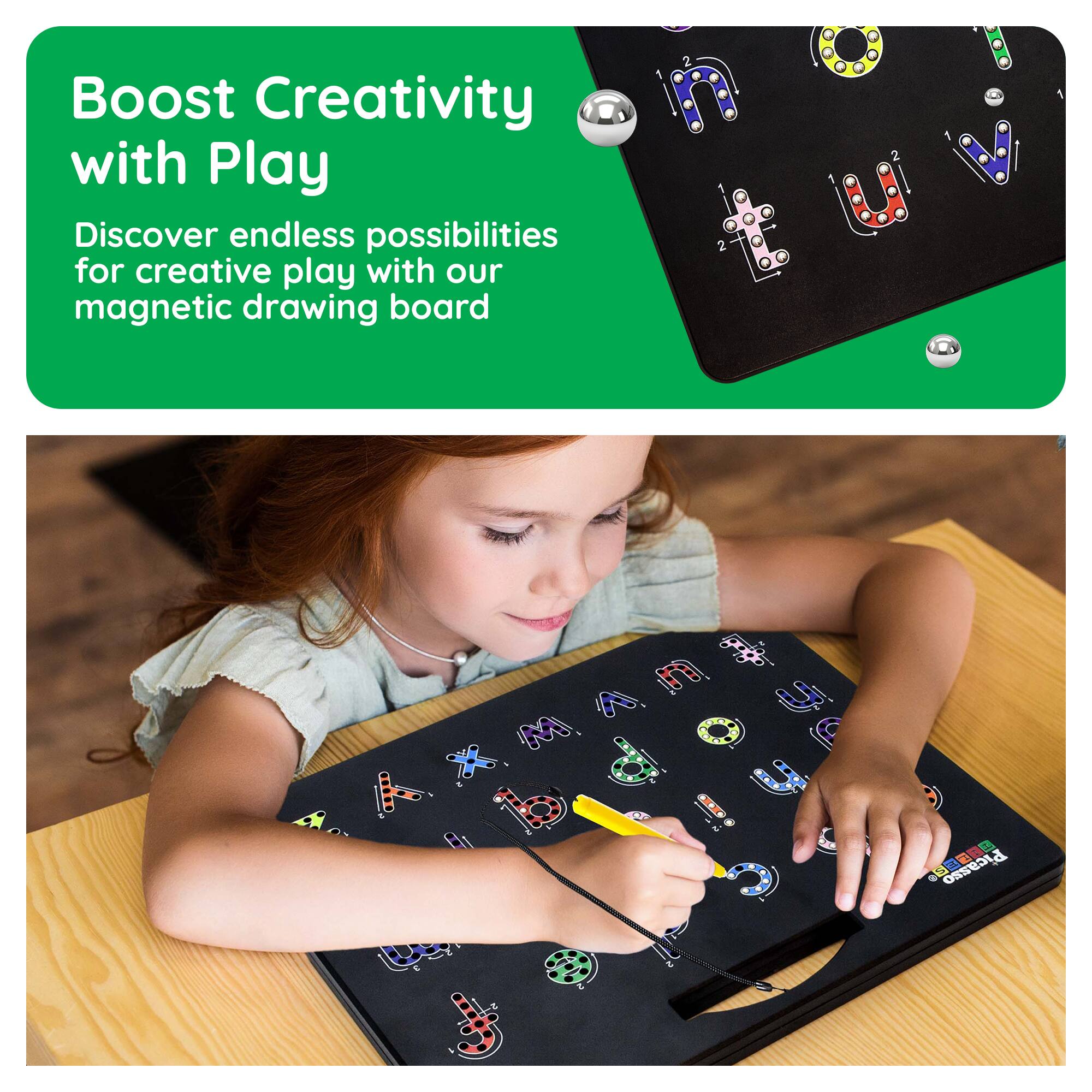 Boost Creativity with Play

Discover endless possibilities for creative play with our magnetic drawing board