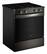 Angle. Whirlpool - 30 in. Wide 4 burners 5.0 cu. ft. Smart Freestanding Slide-In Gas Range with Air Cooking Technology and Steam Clean - Black-on-Stainless.