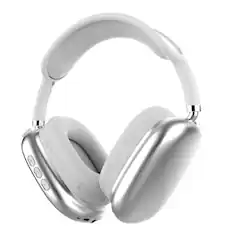 Front. iQ Sound - IQ Sound High Performance Wireless Bluetooth Headphones W/ Mic in Silver.