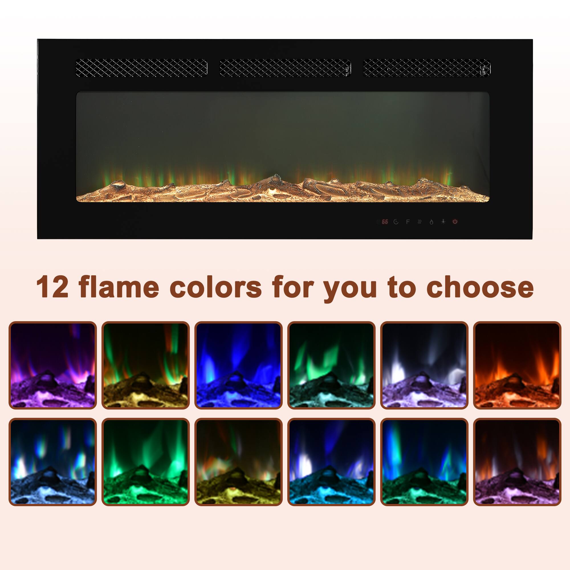12 flame colors for you to choose