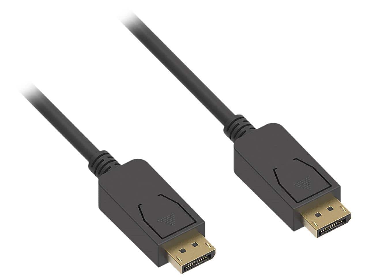 Nippon Labs - 15Ft DisplayPort Male/Male Cable V1.2 4K up to 144Hz, Black DP1.2 Cable - 60DP12V-MM-15