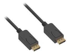Nippon Labs - 15Ft DisplayPort Male/Male Cable V1.2 4K up to 144Hz, Black DP1.2 Cable - 60DP12V-MM-15