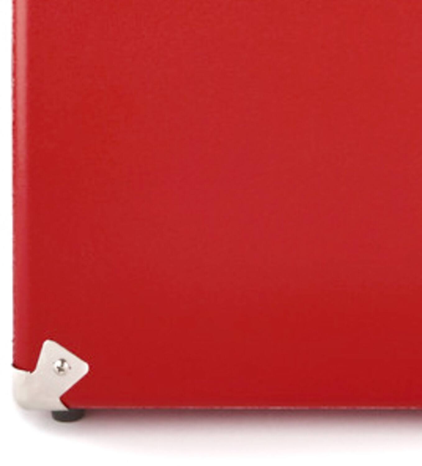 Alt View 1. PopMarket - GPO Retro SWB18RED 12"  Vinyl Record Case 35 Count Capacity with Removable Lid - Red   - VINYL ACCESSORIES - Red.