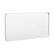 Angle. LOVMOR - Tempered Glass Rounded Rectangle Framed Wall-Mounted Bathroom Vanity Mirror - 60" x 30" - Silver.