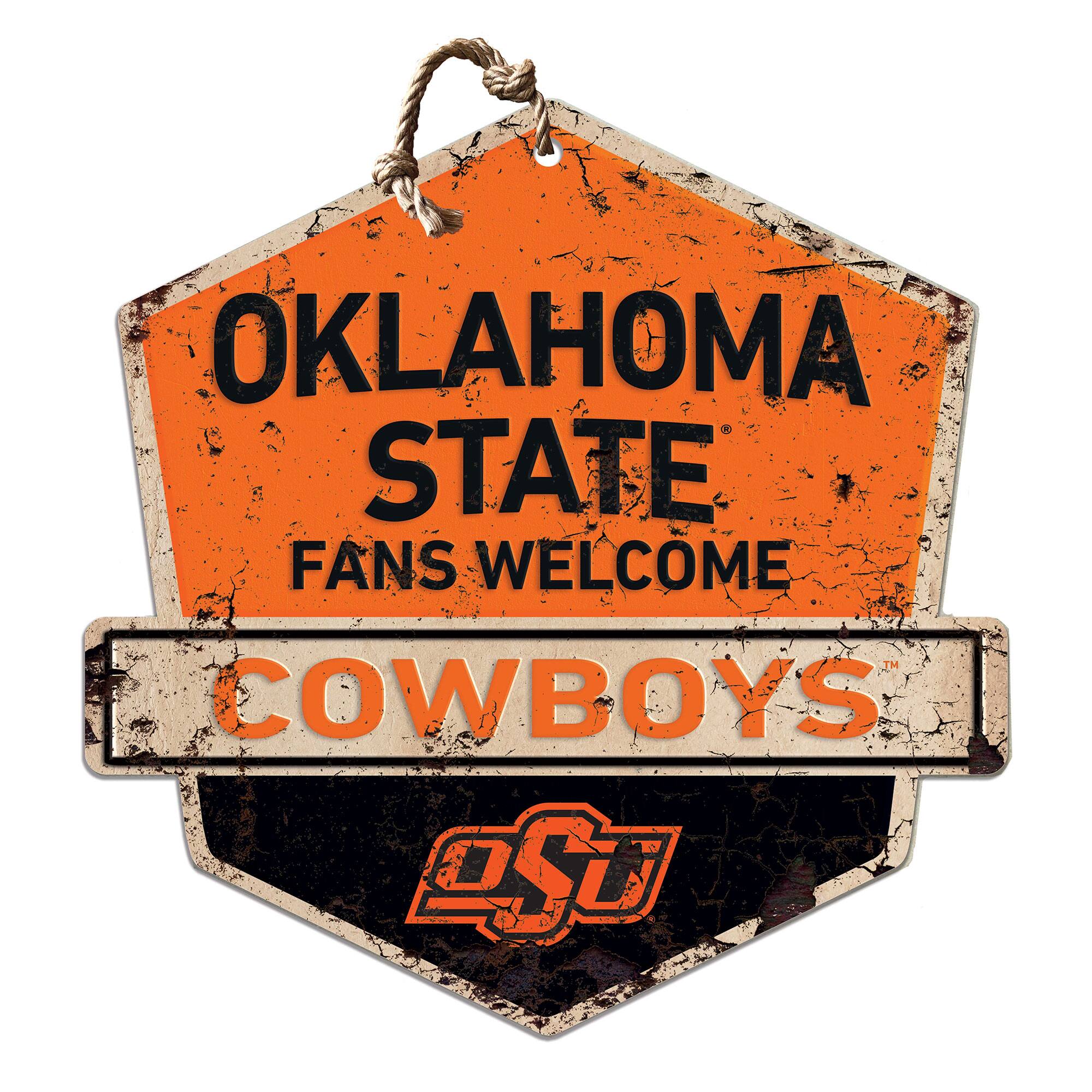 Oklahoma State Cowboys Fans Welcome Sign