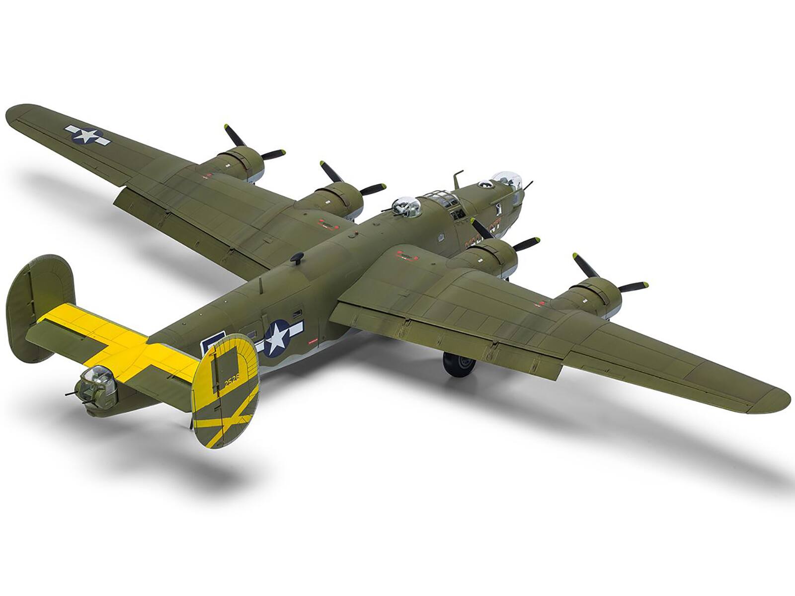 Alt View 1. Airfix - Level 3 Model Kit Consolidated B-24H Liberator Bomber Aircraft with 2 Scheme Options 1/72 Plastic Model Kit by Airfix - Multi.