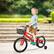 Alt View 5. Topteng - 14" Kids Bike with Training Wheels & Basket - Adjustable Seat, Dual Brakes, High-Carbon Steel Frame, Red for Toddlers - Red.