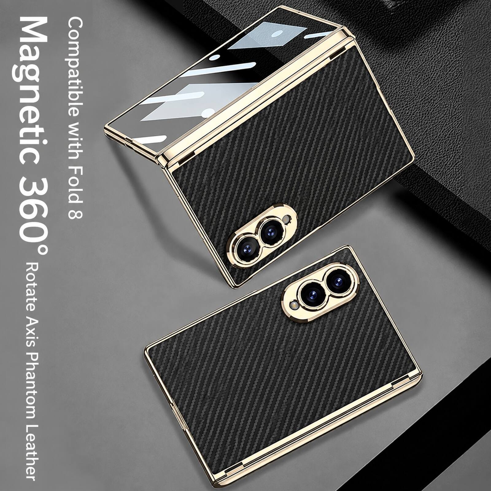 Magnetic 360° Compatible with Fold 8 Rotate Axis Phantom Leather