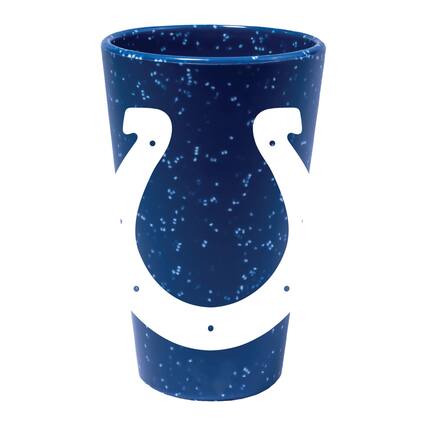 Front. WinCraft - Indianapolis Colts 16oz. Team Color Silicone Pint Glass - Multicolor.