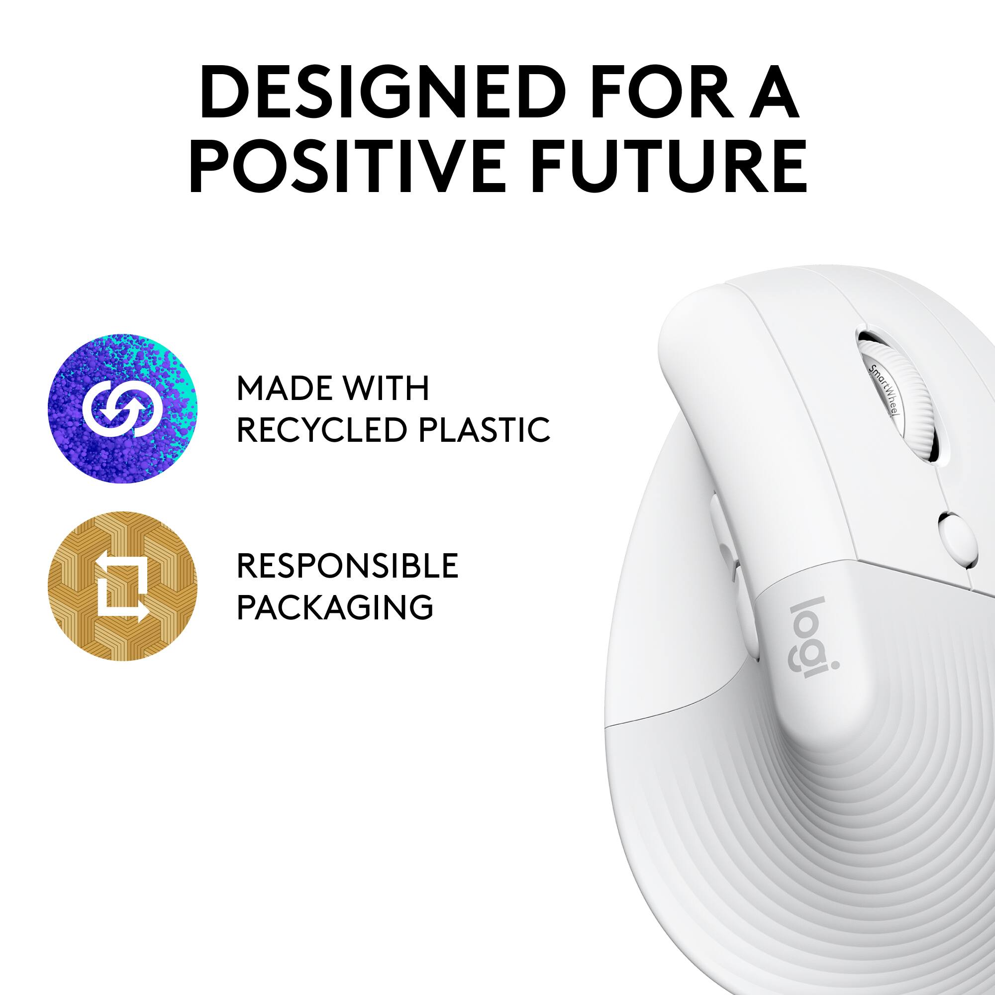 DESIGNED FOR A POSITIVE FUTURE

MADE WITH RECYCLED PLASTIC

RESPONSIBLE PACKAGING