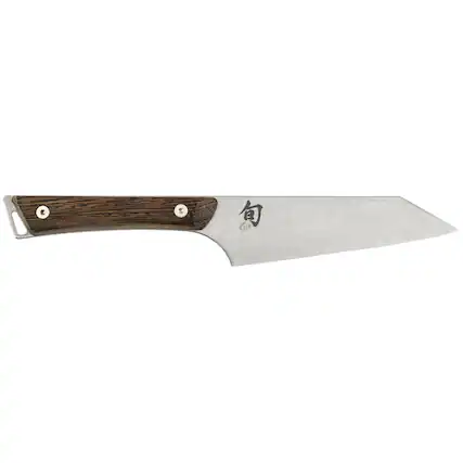 Front. Shun - Kanso Asian Multi-Prep Knife, 5 Inch.