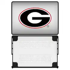 Front. Keyscaper - Georgia Bulldogs Linen MacBook Case - Pro 16 in - Multicolor.