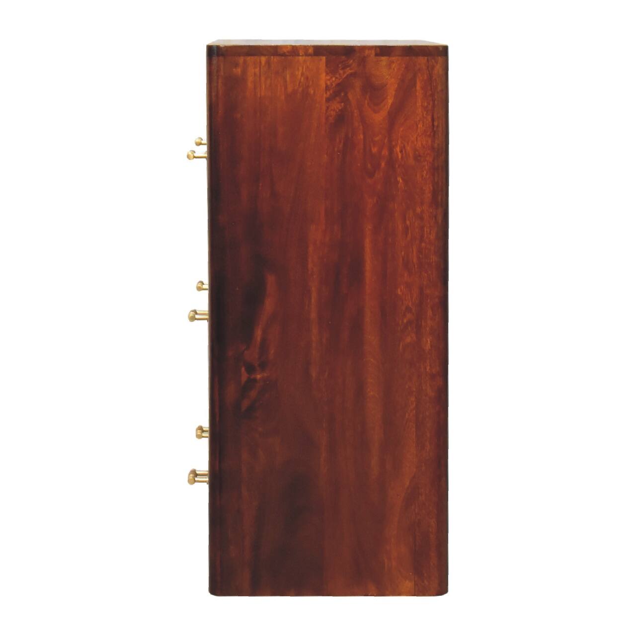 Alt View 6. Artisan Furniture - Artisan Furniture Solid Wood Luca Chest of Drawers, 3 Drawers, Brown - Brown.