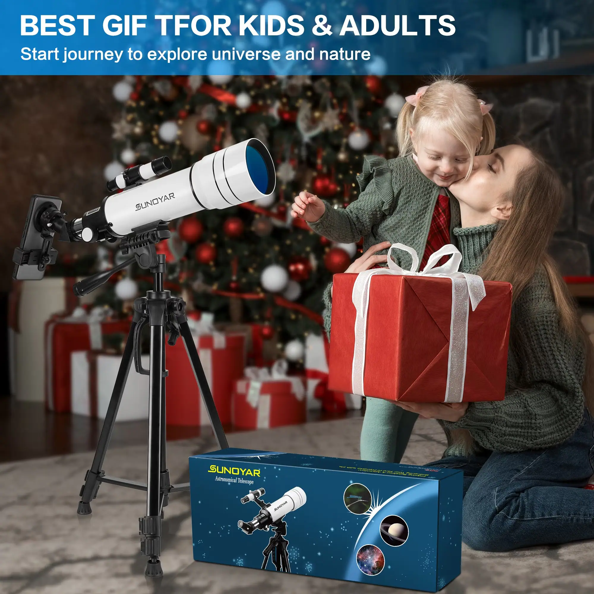 BEST GIF TFOR KIDS & ADULTS  
Start journey to explore universe and nature  

SUNOYAR  
SUNOYAR Astronomical Telescope JUNDAR
