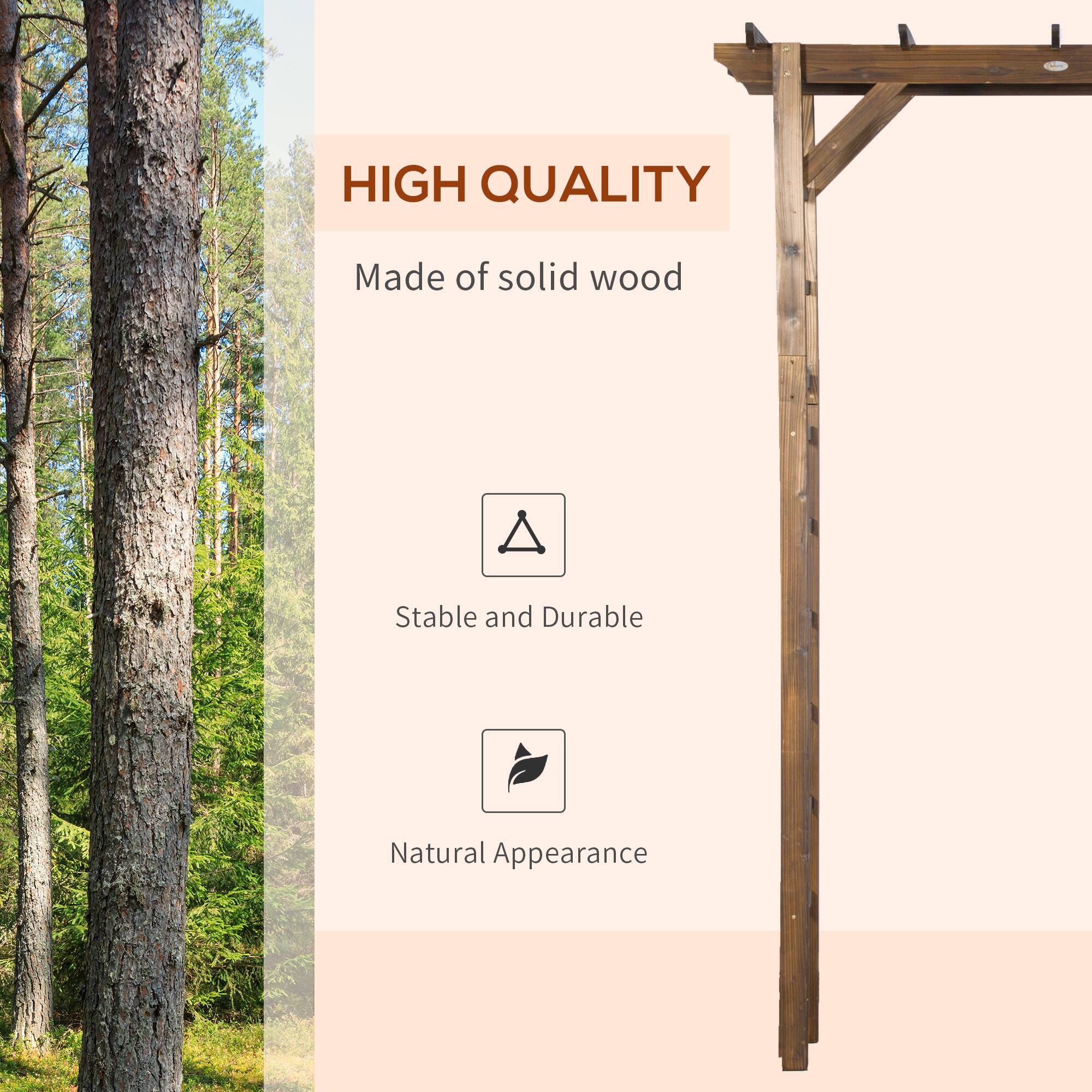 HIGH QUALITY
Made of solid wood
Stable and Durable
Natural Appearance