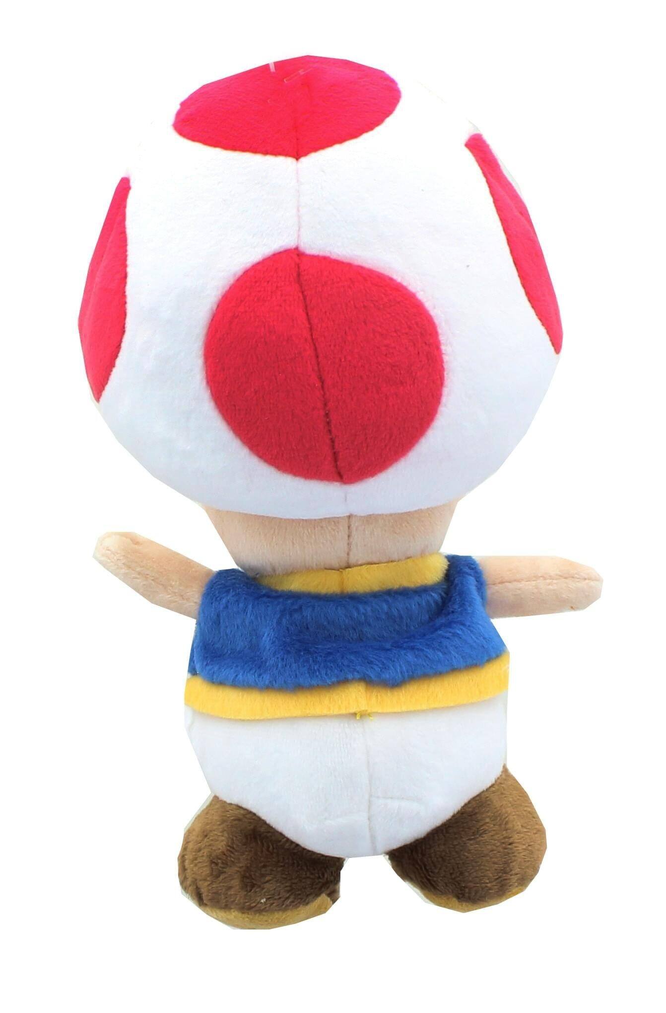 Alt View 2. Little Buddy - Super Mario All Star Collection 8 Inch Plush | Toad - Red.