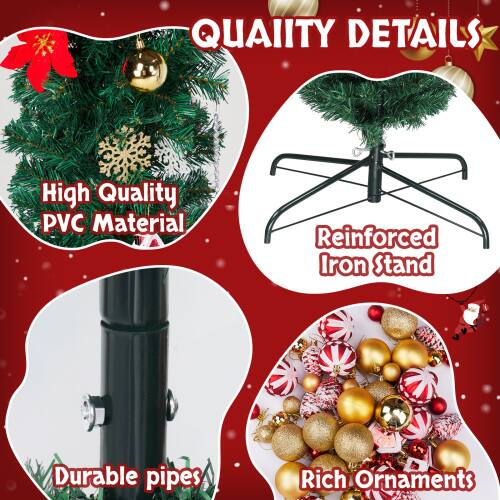 QUALITY DETAILS

- High Quality PVC Material
- Reinforced Iron Stand
- Durable Pipes
- Rich Ornaments