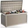 Front. Yardgrace - 320 Gallon Lockable Resin Deck Box Waterproof Outdoor Storage for Patio Furniture Garden Tools and Equipment - brown.