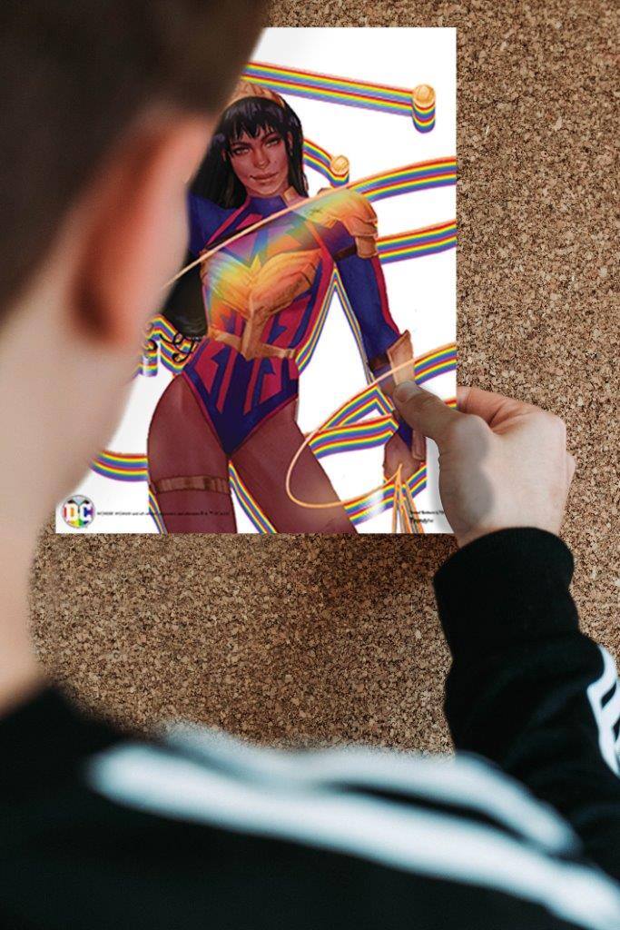 Alt View 1. Trend Setters - DC Comics (Justice League - DC Pride) TrendyPrint™ Wall Art Set - Multicolor.