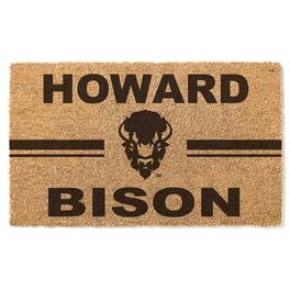 Jardine - Howard Bison 18" x 30" Team Logo Doormat - Brown