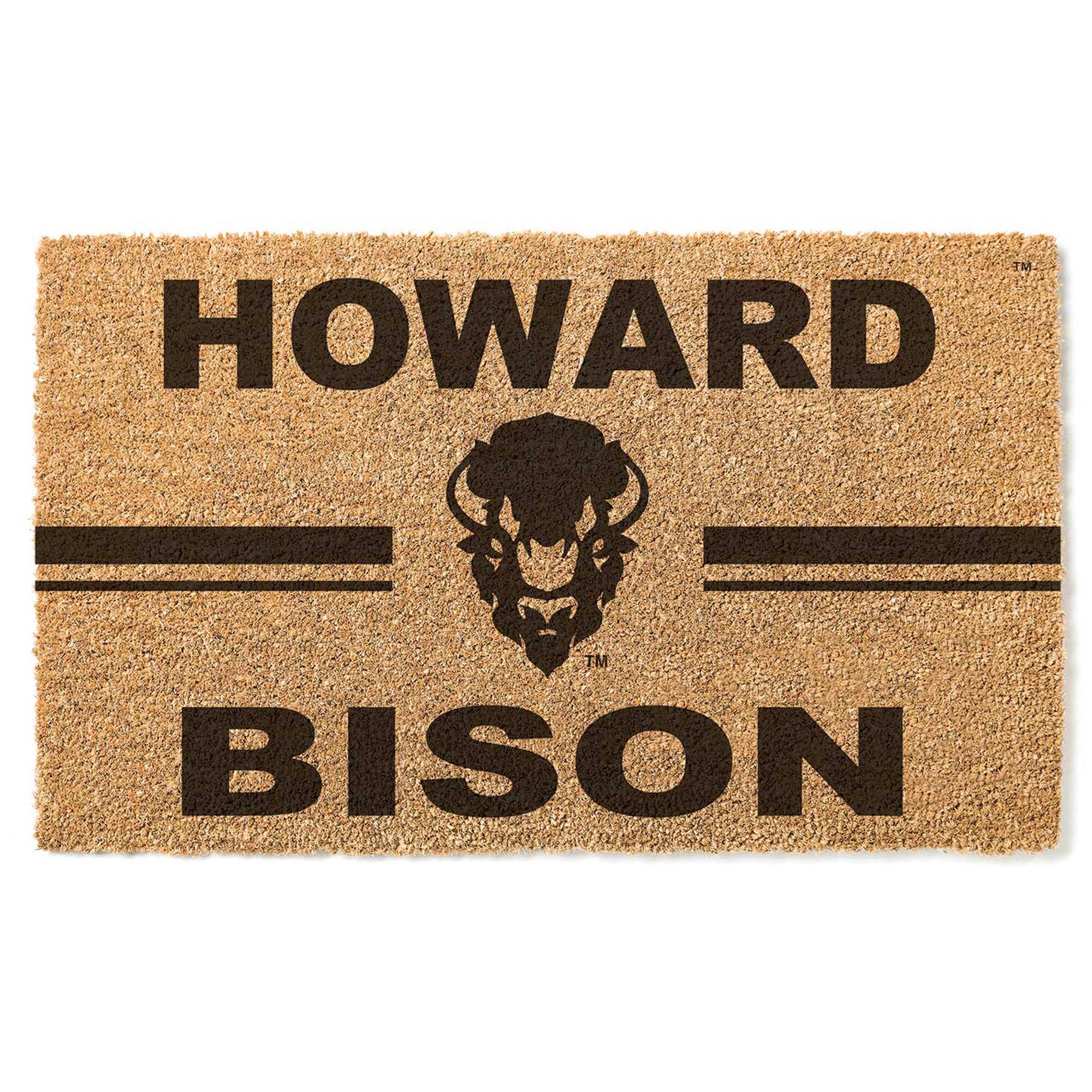 Howard Bison 18" x 30" Team Logo Doormat