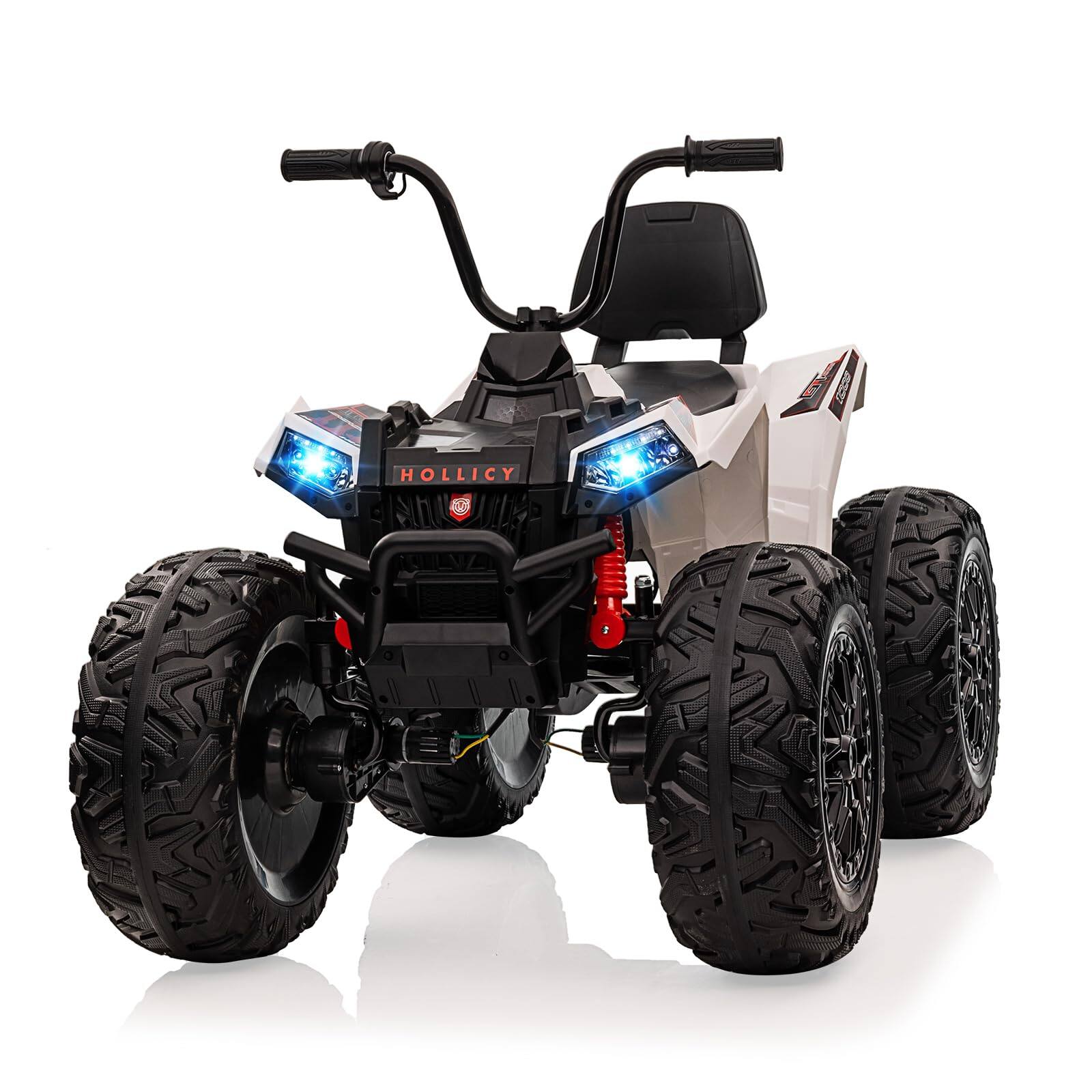 Front. GARVEE - Electric Kids Ride on Toy 4WD Battery Powered Vehicle - White.
