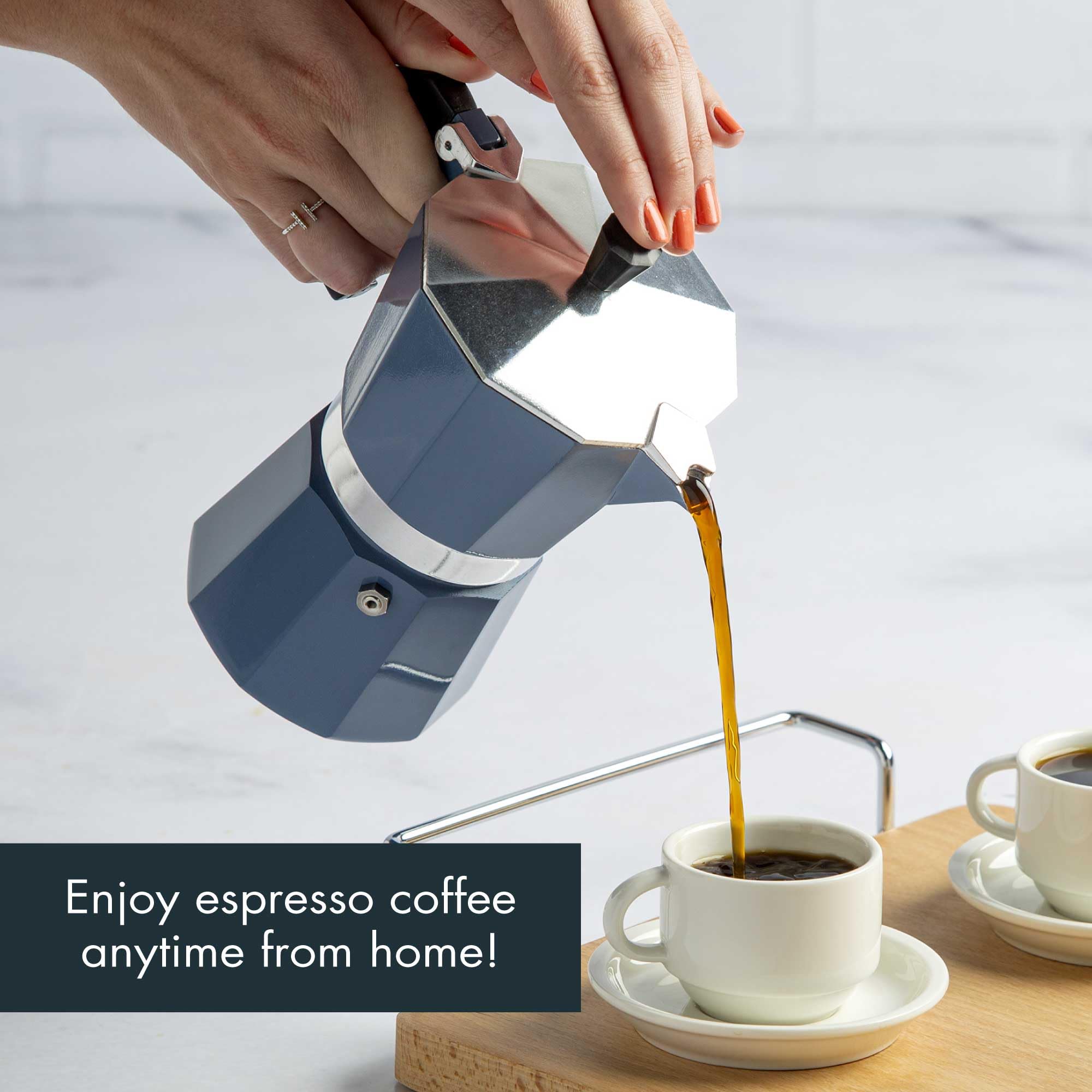 Enjoy espresso coffee anytime from home!