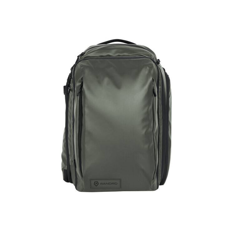Front. WANDRD - WANDRD Transit Travel Backpack with Quick-Draw Side Access (Wasatch Green, 45L) - Green.