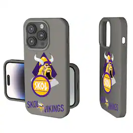 Keyscaper - NFL - Minnesota Vikings 2024 Illustrated Limited Edition Soft Touch iPhone Case - 15 - Gray