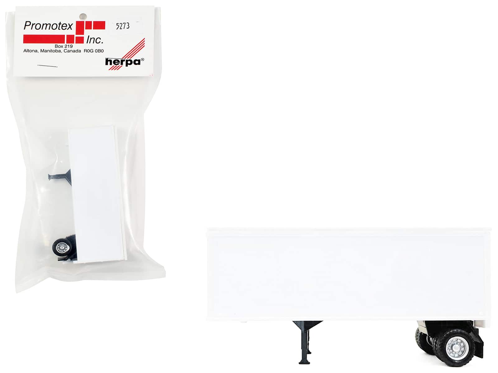 27ft Single-Axle Trailer (No Converter Dolly) White 1/87 (HO) Plastic Model by Promotex price history on PriceWatchPro