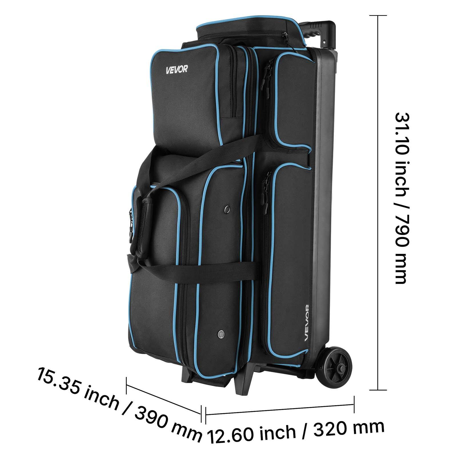 The dimensions of the suitcase are:

- Height: 31.10 inches / 790 mm
- Width: 15.35 inches / 390 mm
- Depth: 12.60 inches / 320 mm