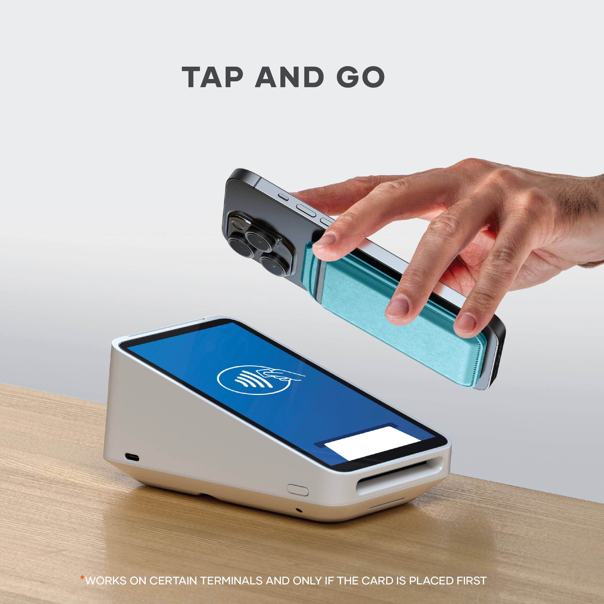 TAP AND GO

WORKS ON CERTAIN TERMINALS AND ONLY IF THE CARD IS PLACED FIRST