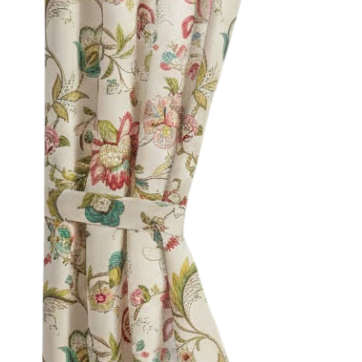 Back. Ellis Curtain - ELLIS 100% Polyester Brissac Rod Pocket Tailored Grapevine and Check Pattern Pair 70" x 63" Red - Red.