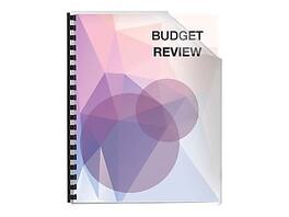 Fellowes - Futura Presentation Covers Oversize, Frosted Presentation Covers, 8.75"W x 11.25"H, 25 Pack - Clear