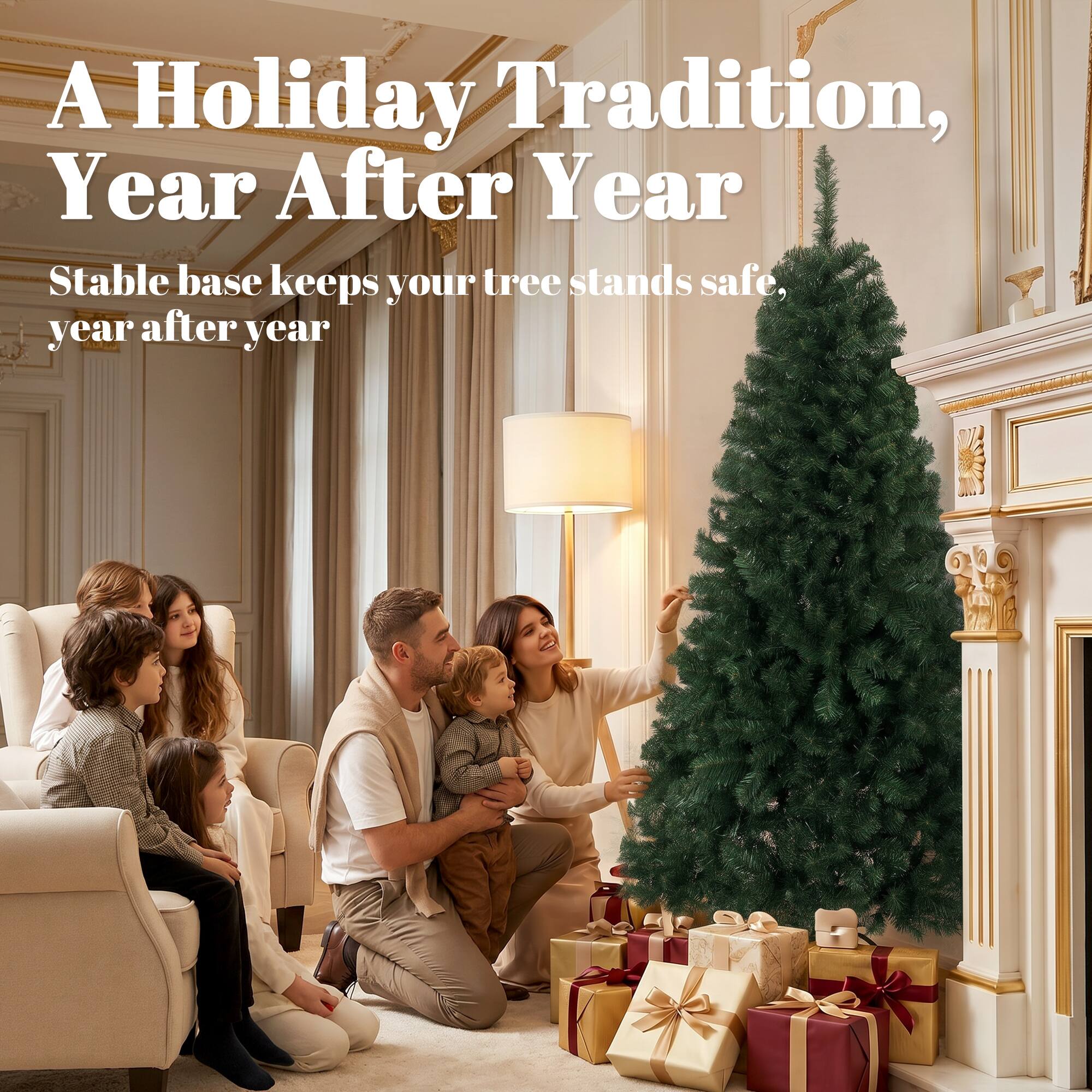 A Holiday Tradition, Year After Year  
Stable base keeps your tree stands safe, year after year
