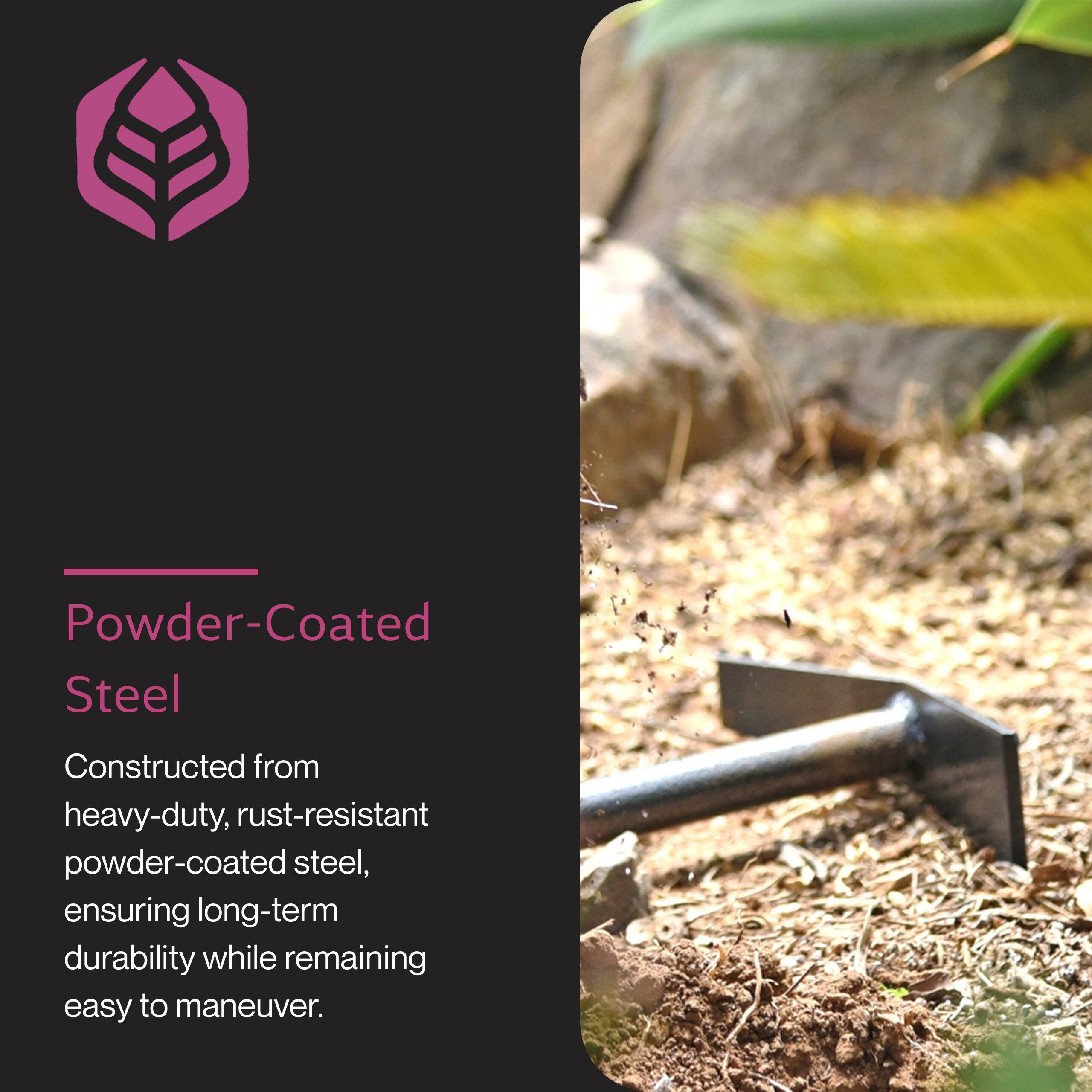 Powder-Coated Steel

Constructed from heavy-duty, rust-resistant powder-coated steel, ensuring long-term durability while remaining easy to maneuver.