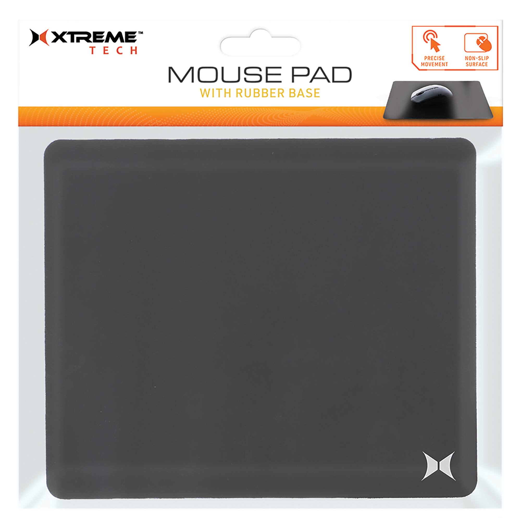 XTREME TECH MOUSE PAD WITH RUBBER BASE  
PRECISE MOVEMENT  
NON-SLIP SURFACE