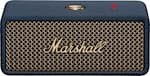 Front. Marshall - Emberton III Portable Bluetooth Speaker with Rugged Waterproof / Dust-proof Wireless Design - Midnight Blue.