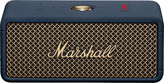 Front. Marshall - Emberton III Portable Bluetooth Speaker with Rugged Waterproof / Dust-proof Wireless Design - Midnight Blue.