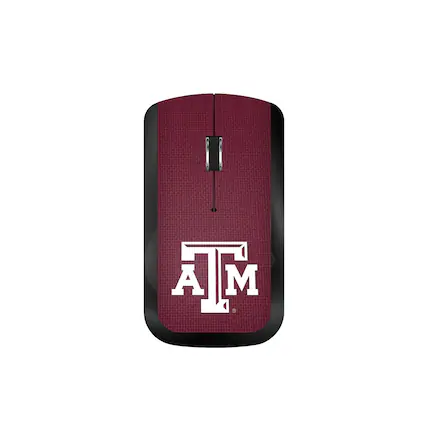 Front. Keyscaper - Texas A&M Aggies Solid Design Wireless Mouse - Multicolor.