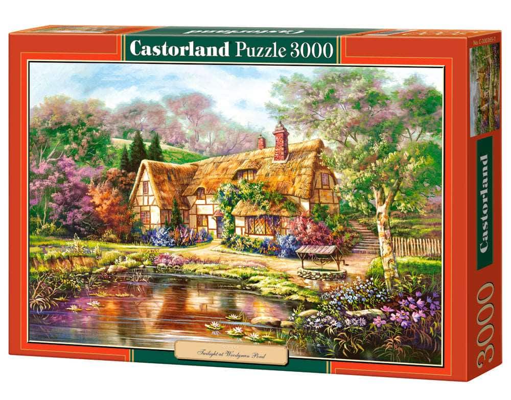 Castorland - 3000 Piece Jigsaw Puzzles, Twilight at Woodgreen Pond, Charming Nook, Pond, Countryside, C-300365-2 - Red price history on PriceWatchPro
