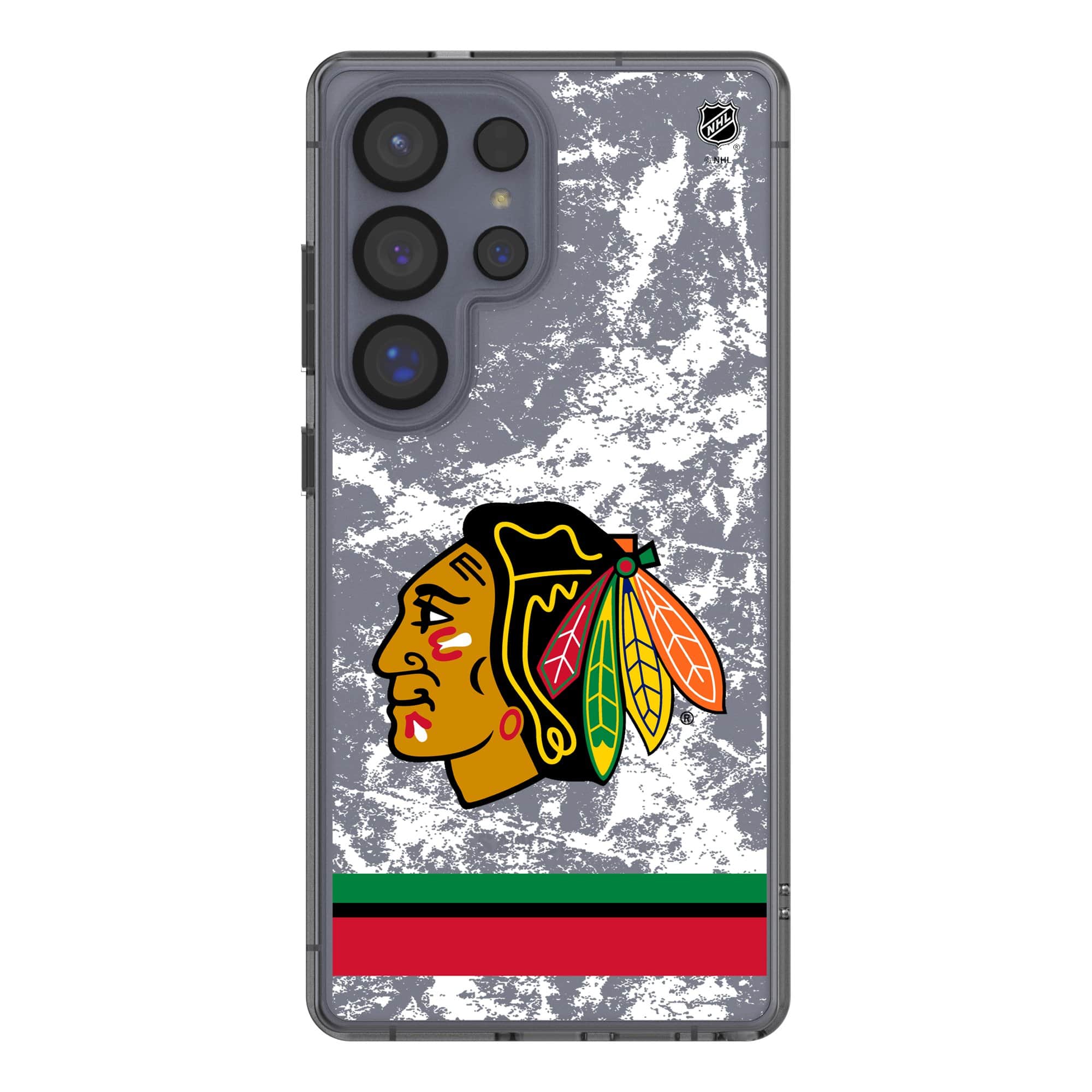 Keyscaper - NHL - Chicago Blackhawks Galaxy Stripe Clear Ice Case - S25 Plus - Multicolor price history on PriceWatchPro
