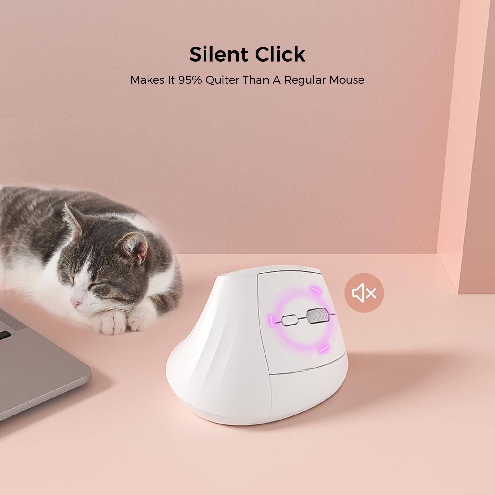 Silent Click  
Makes It 95% Quieter Than A Regular Mouse