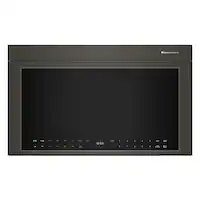 KitchenAid - 1.1 Cu. Ft. Over-the-Range Microwave Oven with Infrared Sensor Modes - Black Ore - Front_Zoom