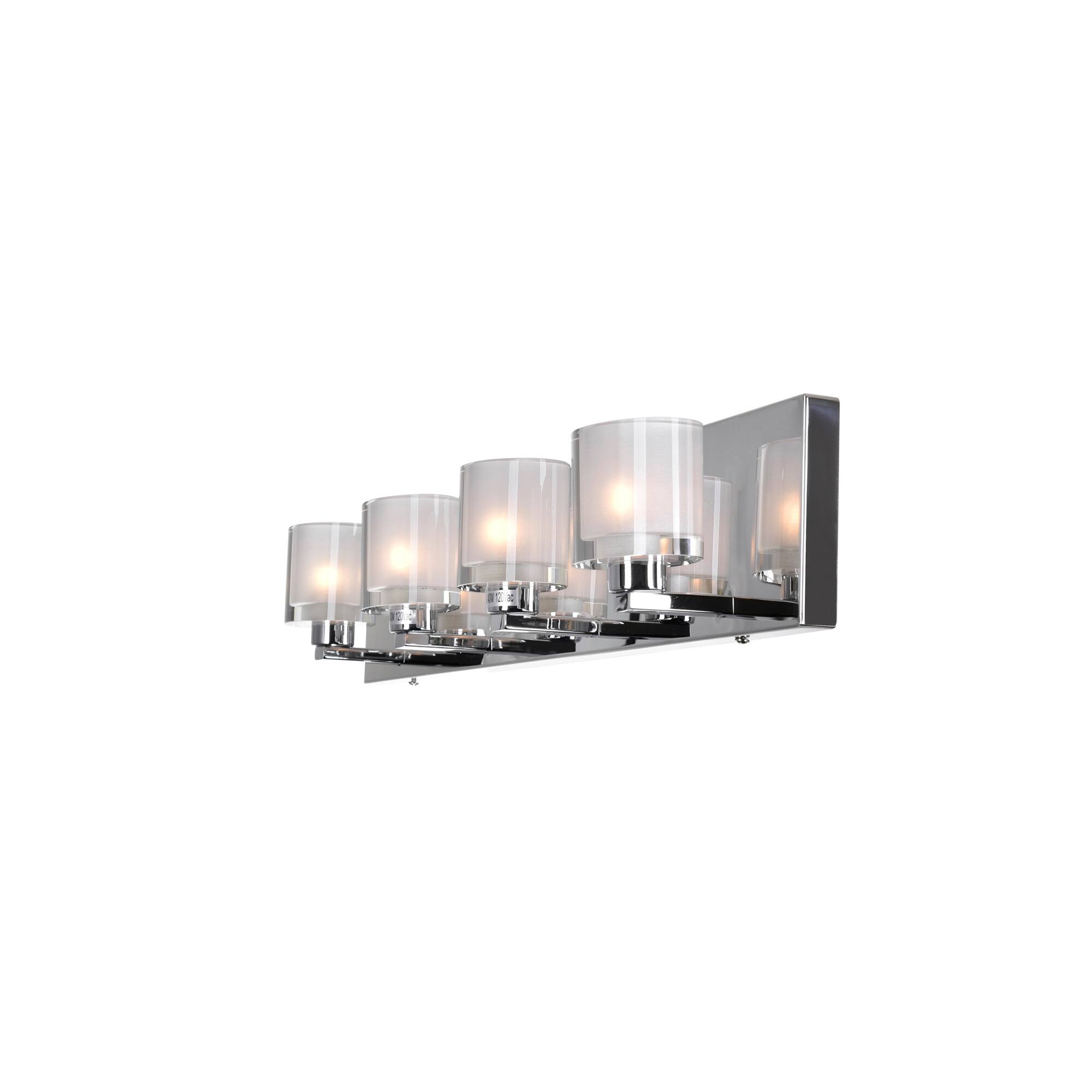 Angle. CWI Lighting - Tina 4 Light Wall Sconce With Chrome Finish - Chrome.