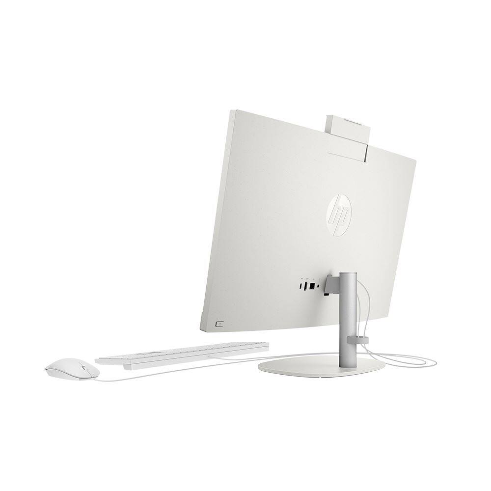 Alt View 3. HP - 24-CR0026 23.8" FHD Intel Core i3-N300 8GB DDR4 256GB SSD Intel UHD Windows 11 Home All-in-One Desktop - White.