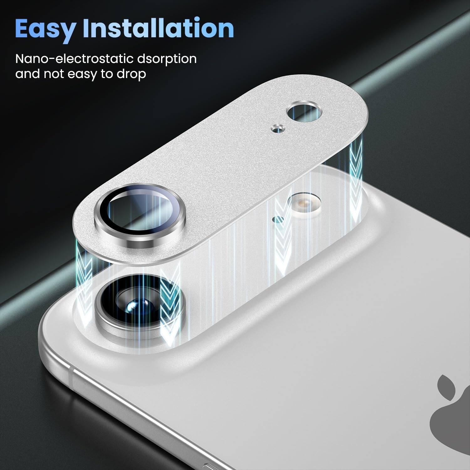 Easy Installation  
Nano-electrostatic adsorption and not easy to drop