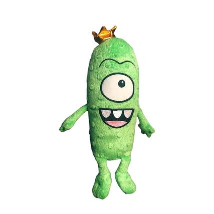 Front. Golden Bell Studios - Wizard Pickles: King Pickle Plush - Green.